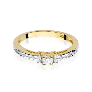 Złoty pierścionek z diamentem EY-201 0,24ct