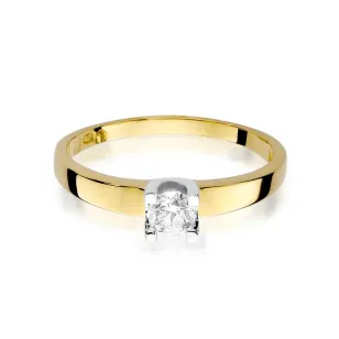 Złoty Pierścionek 585 z diamentem brylant 0,30ct