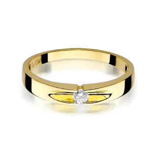 Złoty pierścionek z diamentem EY-125 0,08ct