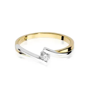 Złoty pierścionek z diamentem EY-180 0,10ct