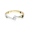 Złoty pierścionek z diamentem EY-180 0,10ct