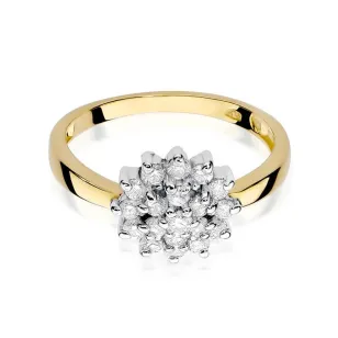 Złoty Pierścionek 585 z diamentem brylant 0,40ct