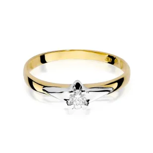 Złoty pierścionek z diamentem EY-88 0,10ct
