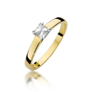 Złoty pierścionek z diamentem EY-347 0,30ct