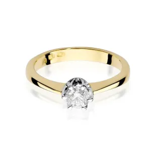 Złoty Pierścionek 585 z diamentem brylant 0,30ct
