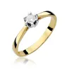 Złoty pierścionek z diamentem EY-299 0,12ct