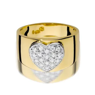 Złoty pierścionek z diamentem EY-352 0,26ct