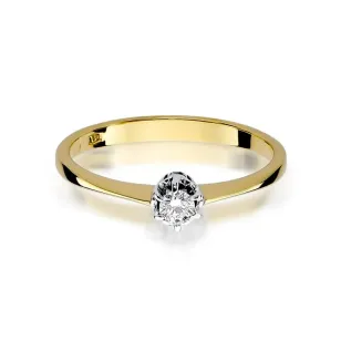 Złoty pierścionek z diamentem EY-129 0,10ct