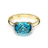 Złoty Pierścionek 585 z diamentem topaz 1,70ct