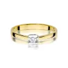Złoty Pierścionek 585 z diamentem brylant 0,09ct