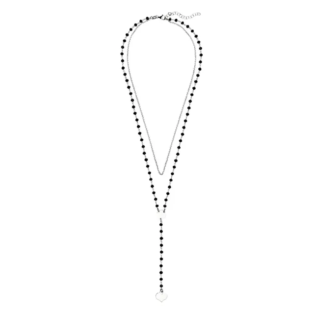 Choker grawer naszyjnik z sercem