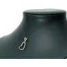 Złoty wisiorek serce