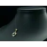 Złota zawieszka Serce Cyrkonie