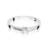 Złoty pierścionek z diamentem Białe złoto EW-258 0,19ct