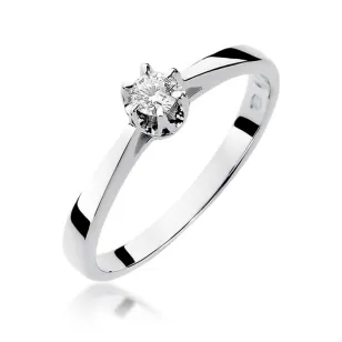 Pierścionek zaręczynowy z brylantem 0,12ct