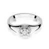 Złoty pierścionek z diamentem Białe złoto EW-41 0,17ct