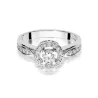 Złoty pierścionek z diamentem Białe złoto EW-363 0,51ct