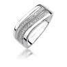 Złoty pierścionek z diamentem Białe złoto EW-416 0,18ct