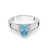 Pierścionek topaz białe złoto 0,50ct