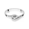 Złoty pierścionek z diamentem Białe złoto EW-237 0,11ct