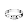Złoty pierścionek z diamentem Białe złoto EW-369 0,15ct