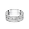 Złoty pierścionek z diamentem Białe złoto EW-410 0,18ct