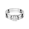 Złoty pierścionek z diamentem Białe złoto EW-381 0,18ct
